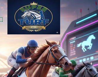 SUPER TURF 5  : L’Algorithme Excel Ultime pour Dompter le PMU et Gagner  ! téléchargement instantané, Outil Expert, Fichier Numérique