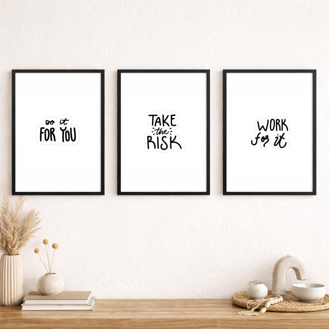 Minimalist Motivational Quote Prints | Set of 50 (digital Download) - Etsy