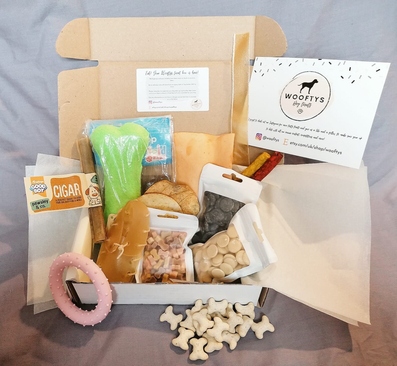 Playful Pup Dog Treat Box Etsy