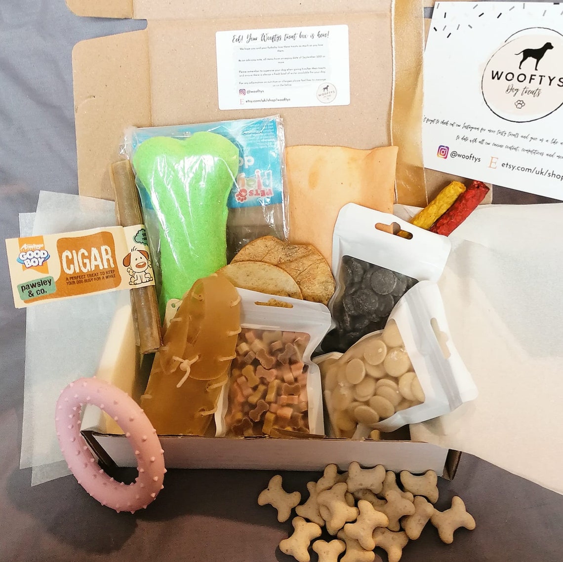 Playful Pup Dog Treat Box | Etsy