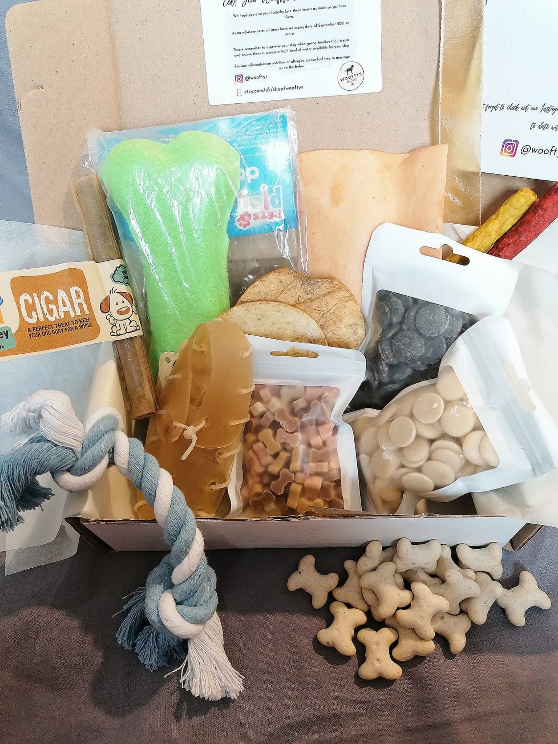 Playful Pup Dog Treat Box Etsy