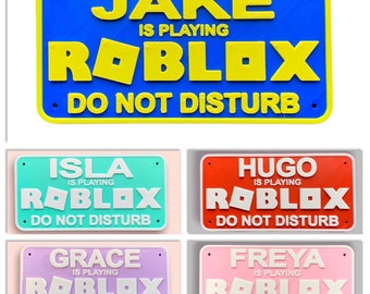 PERSONALISED 3D ROBLOX SIGNS