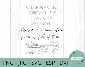 Psalm 127 SVG, Digital Download image