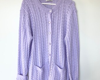 girls lilac cardigan