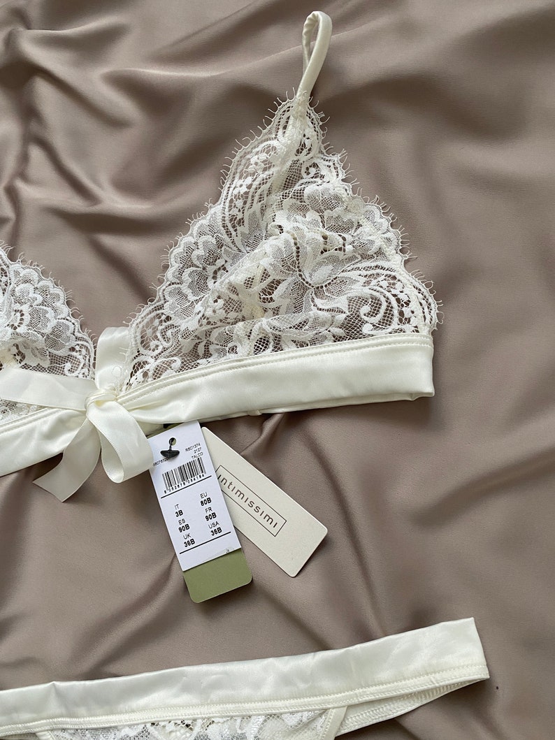 Lace Lingerie Set INTIMISSIMI Bra EU80B USA/UK 36B Briefs S Etsy