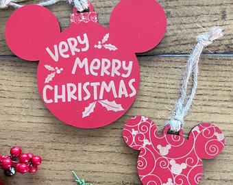 Very Merry Christmas Mickey Christmas Ornament | Mickey Mouse Ornament