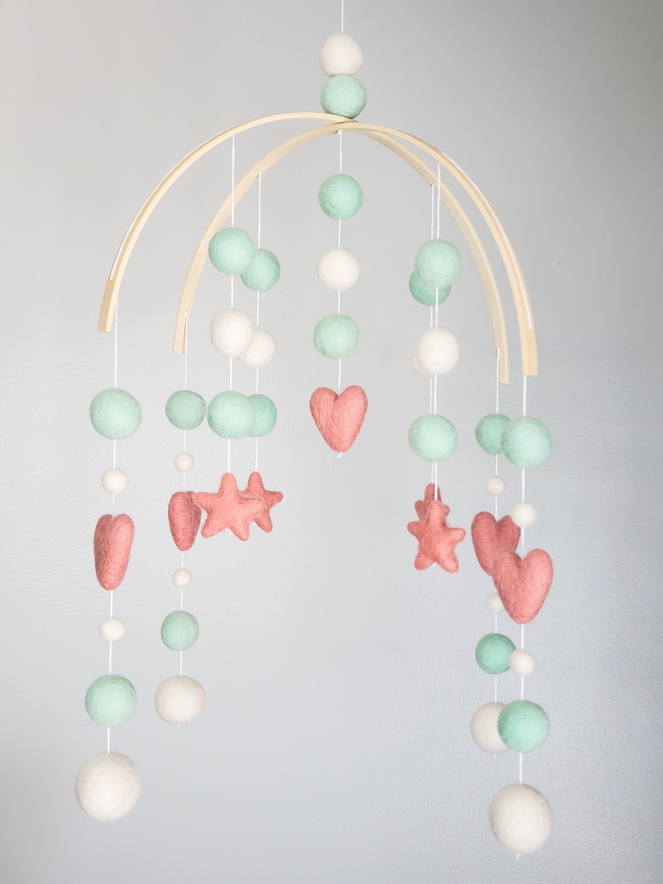 Stars Mobile Baby Mobiles For Crib Felt Baby Mobile Baby Etsy