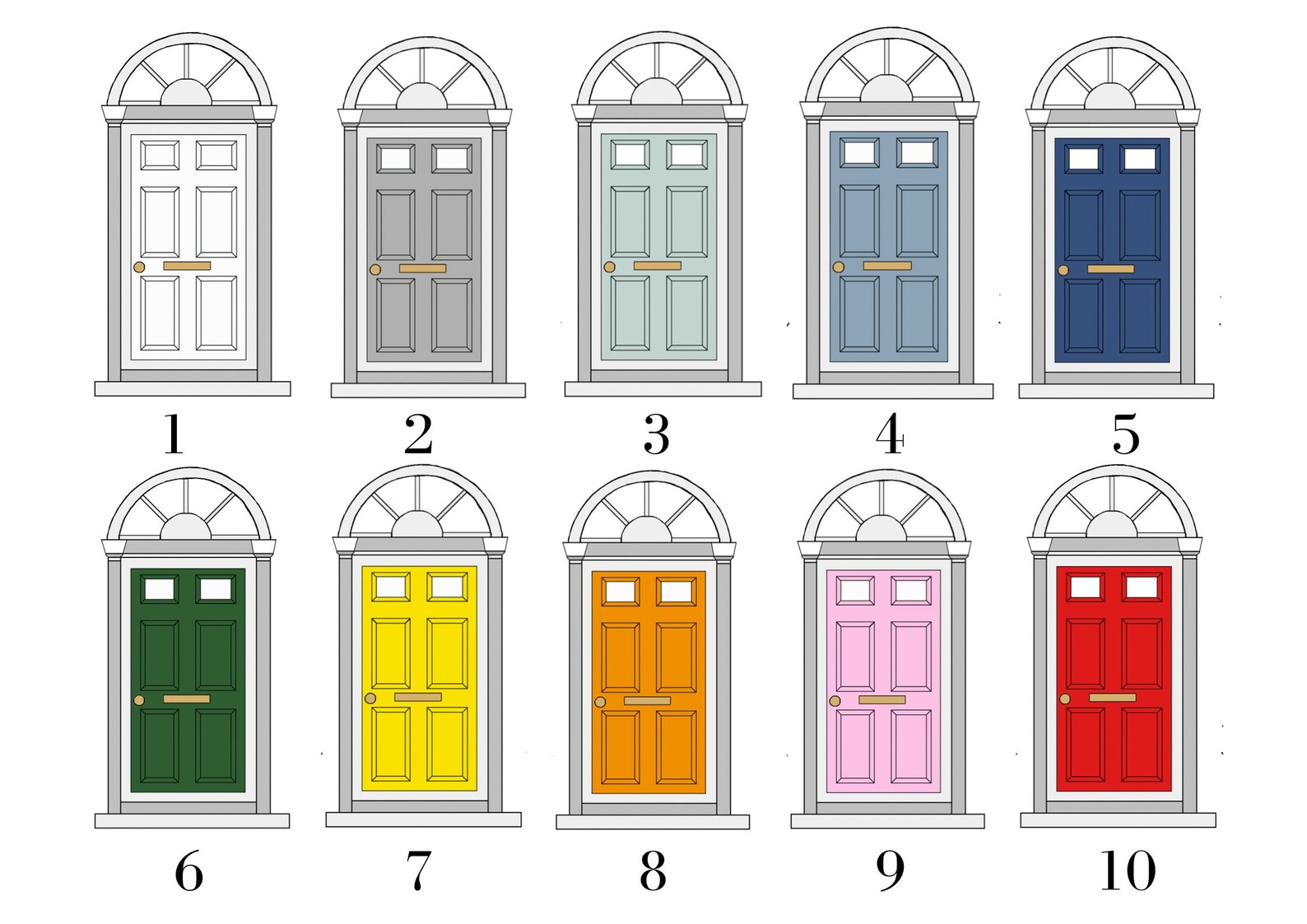 Personalised Front Door print Custom Print Gift Home Etsy