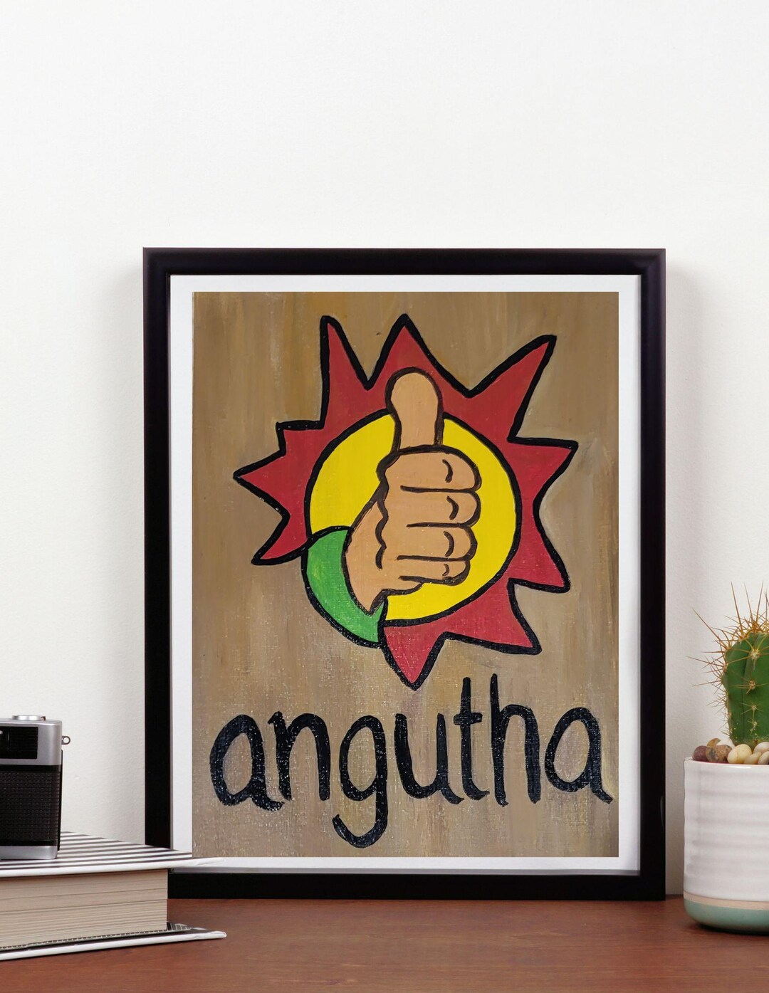 Buy Angutha, Thumbs Up, Hand Gestures, Emotions, Indian, Desi, Quirky ...