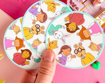 Arthur & Friends Waterproof And Digitally Drawn Sticker