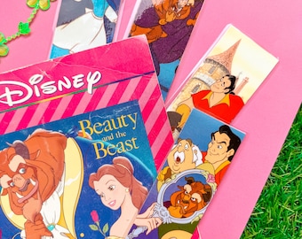 Die Schöne und das Biest Upcycled Disney Laminierte Lesezeichen, doppelseitig