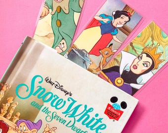 Schneewittchen Lesezeichen, Disney, doppelseitig, Unikat, Kinderbuch