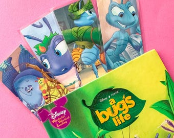 A Bugs Life Up-cycled Bookmarks, Disney, Double Sided, One of a Kind, Children's Books