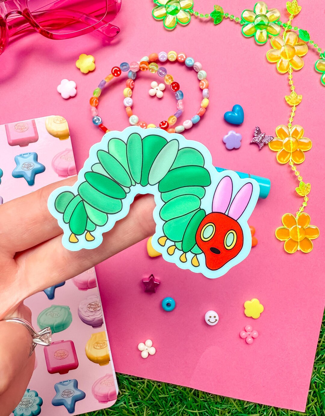 Very Hungry Caterpillar Sticker, Waterproof & Digitally Illustrated ...