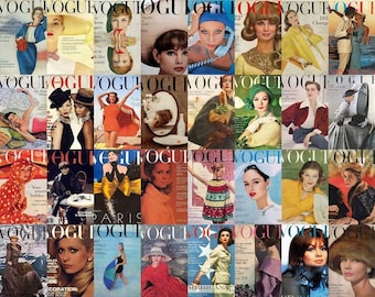 wallpapers Vogue Magazine Cover Aesthetic Pictures For Wall vogue collage etsy