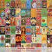 700 Hippie Digital Collage Kit - Hippie Wall Decor 4x6'  - Indie Room Decor  - Hippie Prints 