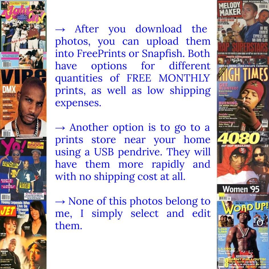 300 Hip Hop Magazines Cover Vintage Digital Collage Kit | Etsy