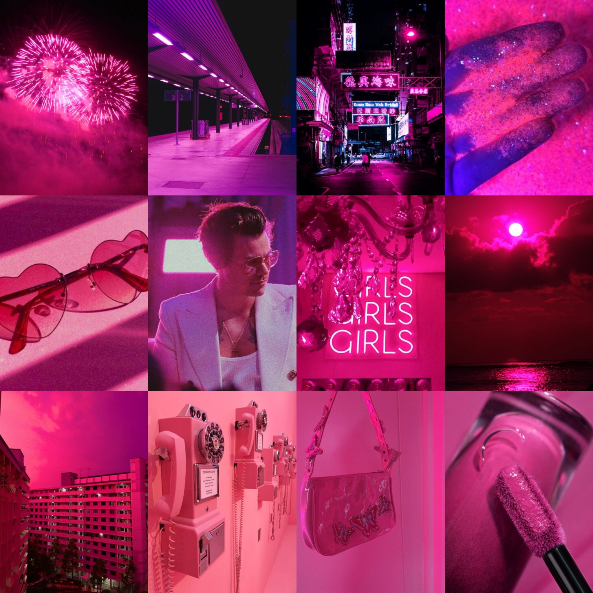 Boujee Pink Aesthetic Wall Collage Kit Digital Downlo - vrogue.co