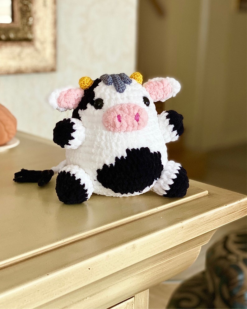 PATTERN Lolly Velvet COW Crochet Amigurumi Cute Soft Velvet Cow Tutorial English PDF Instant Download image 3