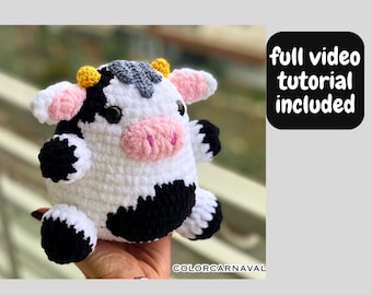 Velvet Cow Crochet Pattern: Lolly Amigurumi (PDF Download)