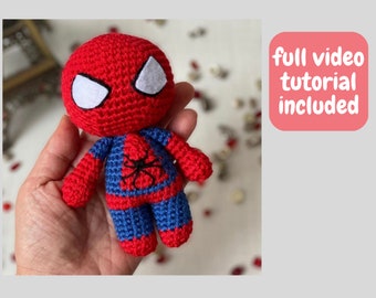 Crochet Spider-Man Amigurumi Pattern: Superhero Plush Toy (PDF Pattern)