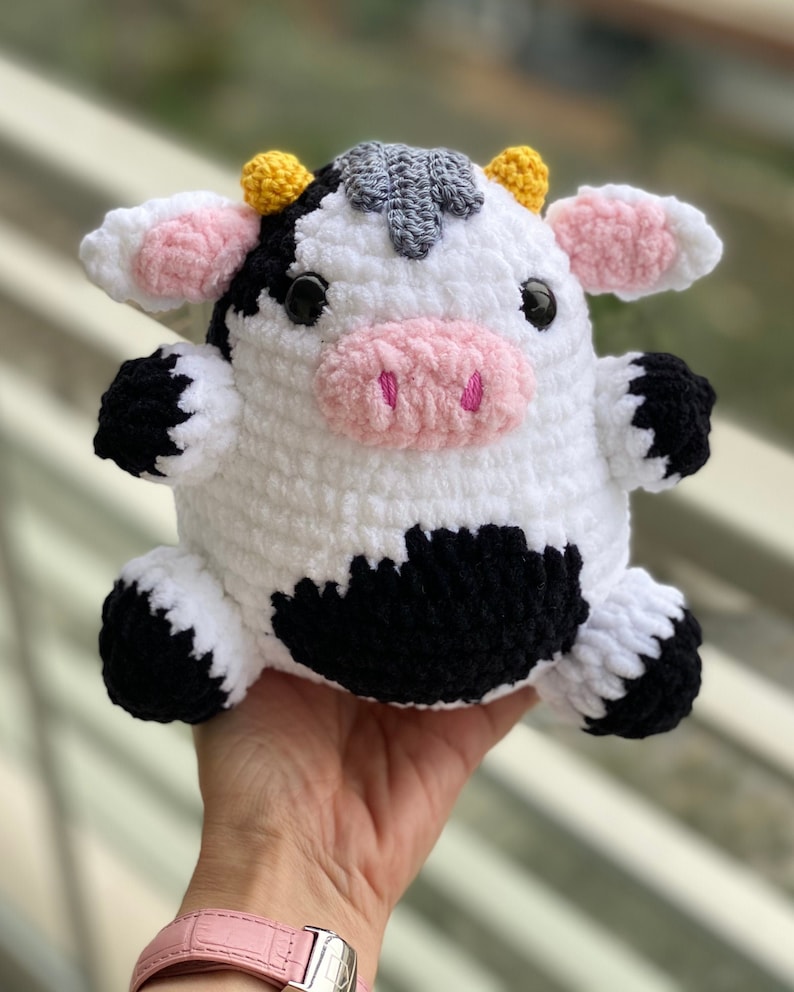 PATTERN Lolly Velvet COW Crochet Amigurumi Cute Soft Velvet Cow Tutorial English PDF Instant Download image 2