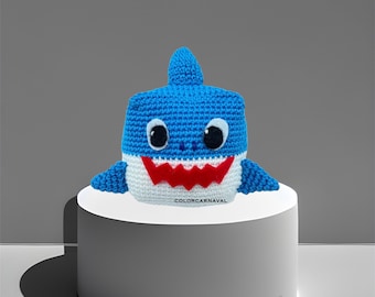 PATTERN Cubby Baby Shark Crochet Gift AMIGURUMI - English PDF – Instant Download