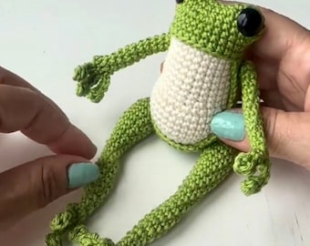 Crochet Leggy Frog Amigurumi Pattern (PDF Pattern)