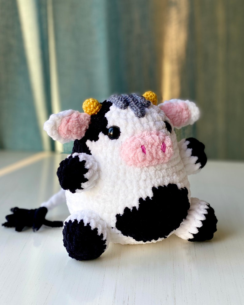 PATTERN Lolly Velvet COW Crochet Amigurumi Cute Soft Velvet Cow Tutorial English PDF Instant Download image 8