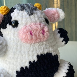 PATTERN Lolly Velvet COW Crochet Amigurumi Cute Soft Velvet Cow Tutorial English PDF Instant Download image 7