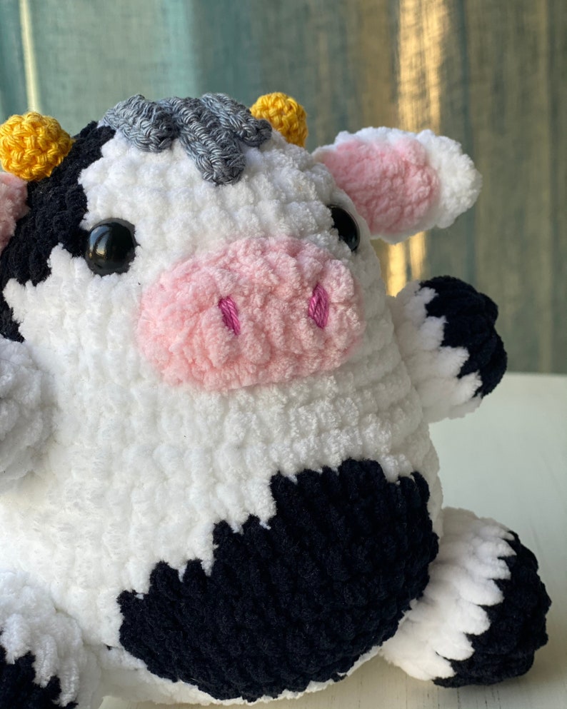 PATTERN Lolly Velvet COW Crochet Amigurumi Cute Soft Velvet Cow Tutorial English PDF Instant Download image 7