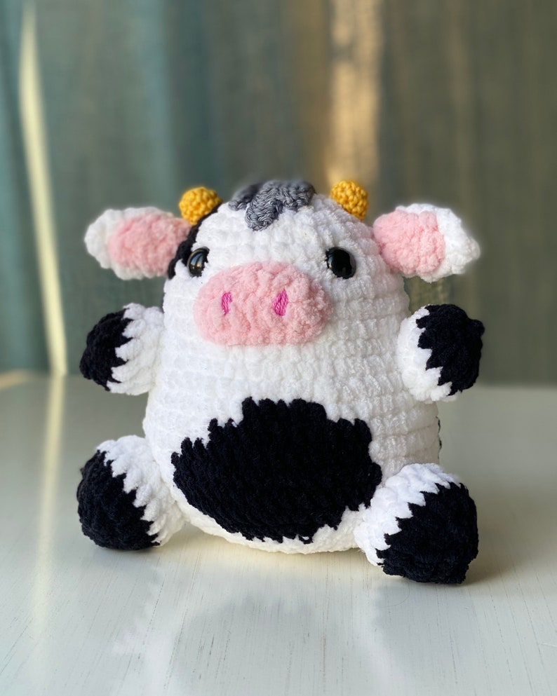 PATTERN Lolly Velvet COW Crochet Amigurumi Cute Soft Velvet Cow Tutorial English PDF Instant Download image 4