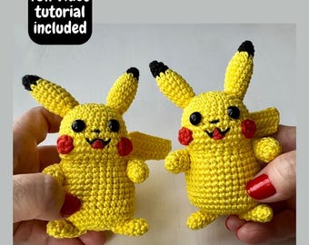 Pikachu Amigurumi Crochet Pattern: English Tutorial (PDF Pattern)