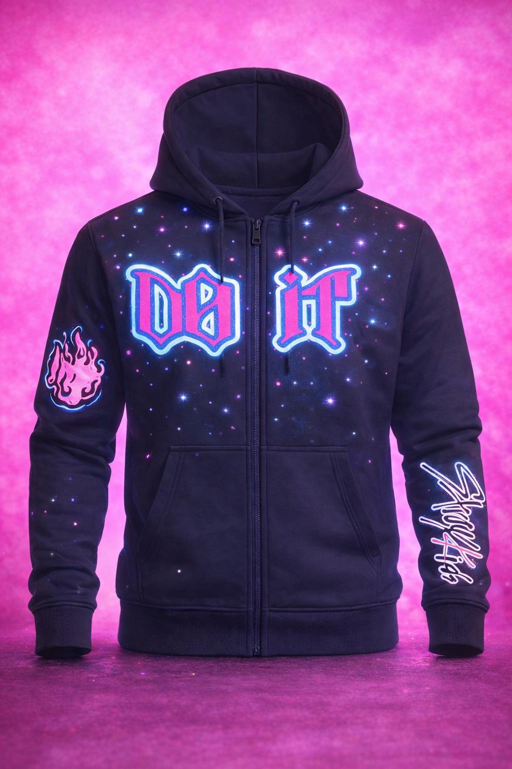 Stray Kids Rhinestone Zip up Hoodie | DO IT Inspired K-pop Hoodie