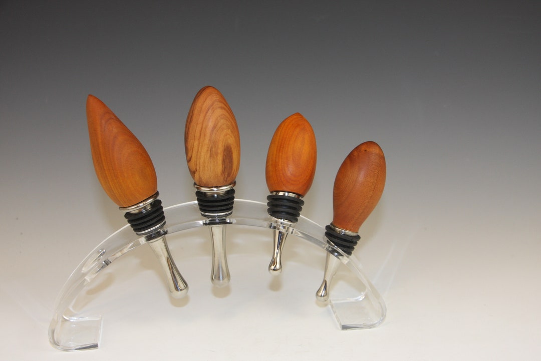 Wine Stoppers Made on a Wood Turning Lathe Etsy