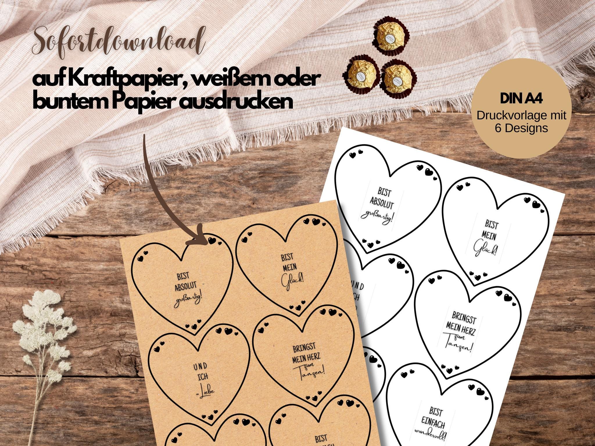 Gift Rapper Messages Valentine's Day Duplo Wrapper Printable Template | Heartfelt Love ...