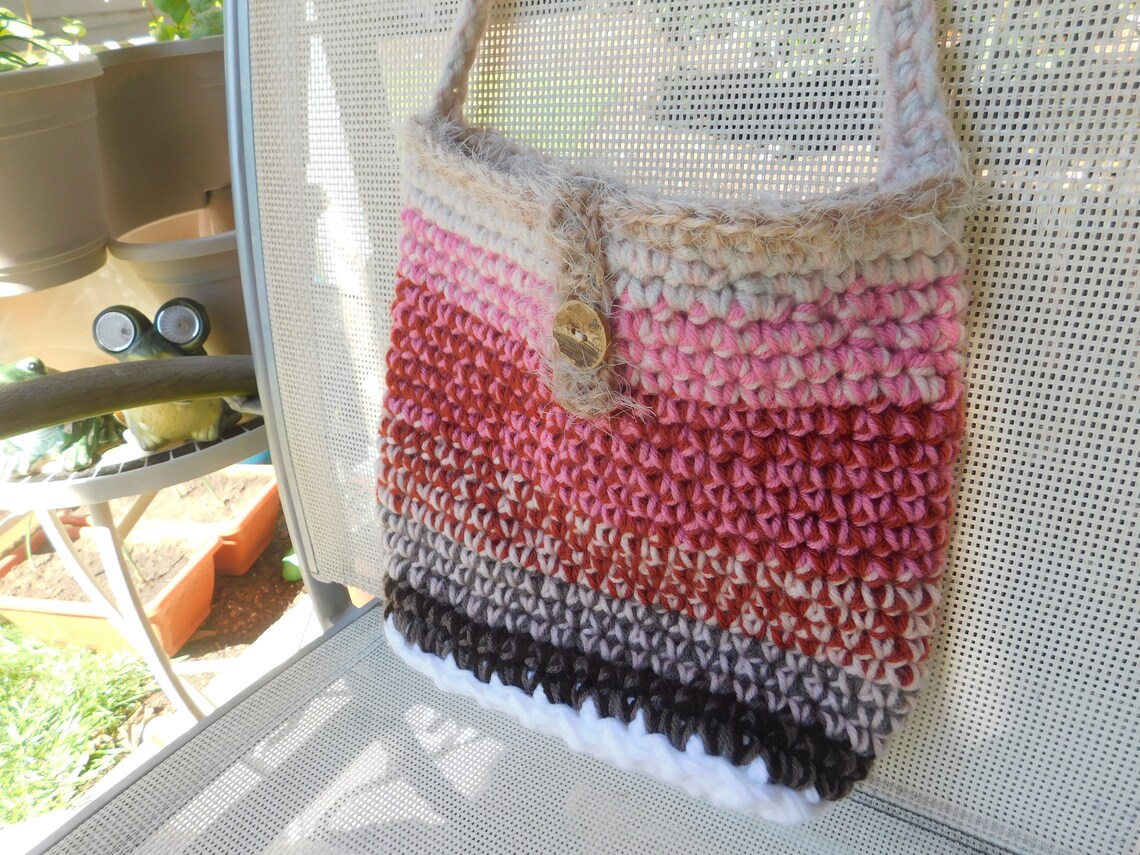 Crochet crossbody bag Etsy