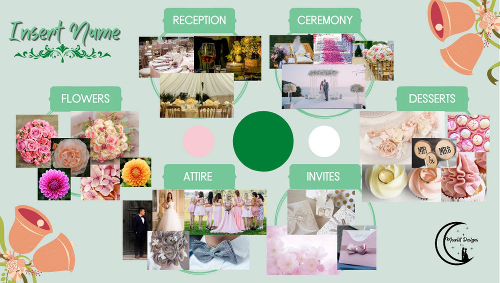 Customizable Canva Wedding Mood Board A Natural Love Etsy