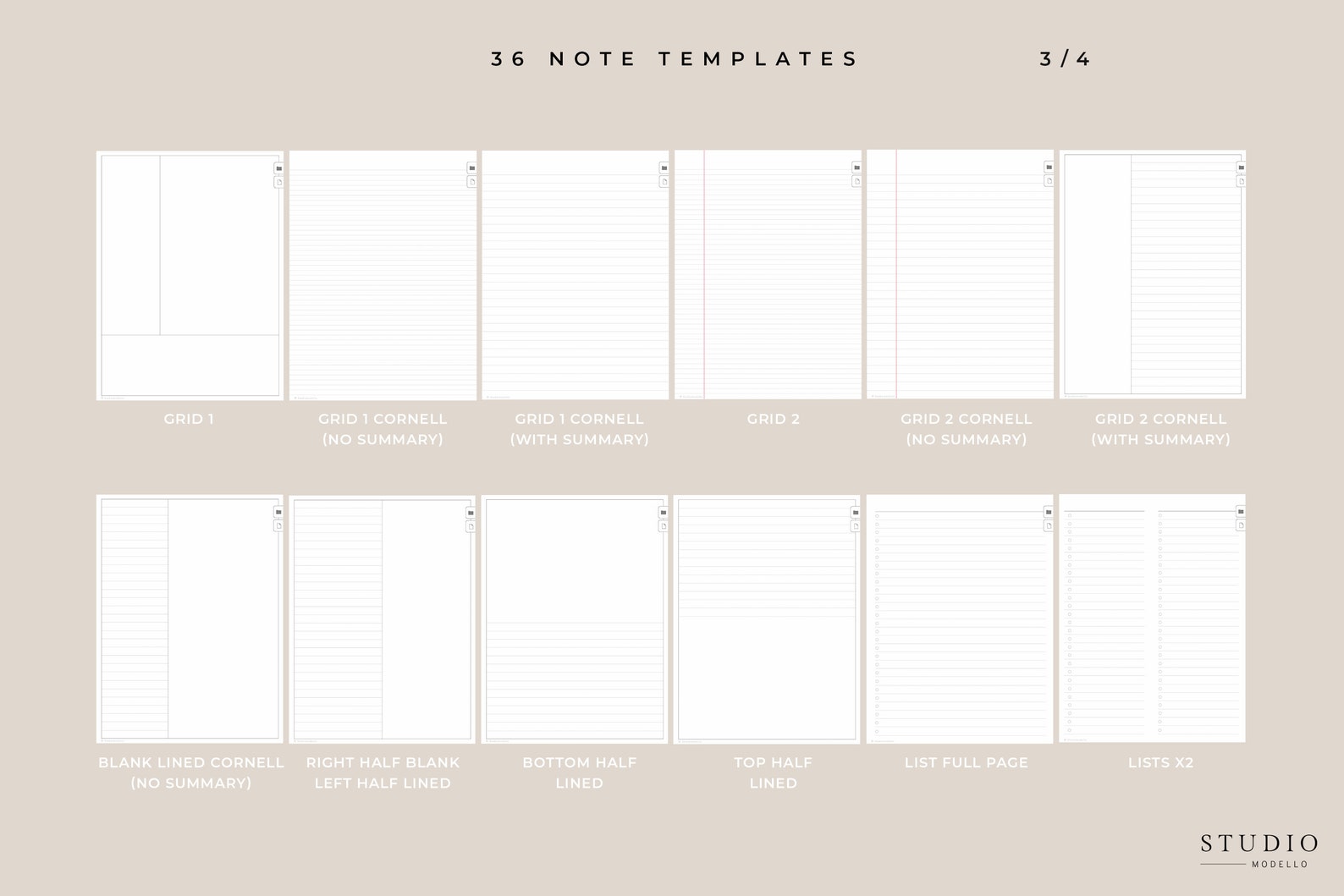 Digital Notebook | Goodnotes Student Notebook | Vertical & Horizontal ...