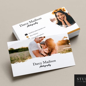 Photography Business Card Photoshop Template, Photographer Business Card Template, Templates for Photographers