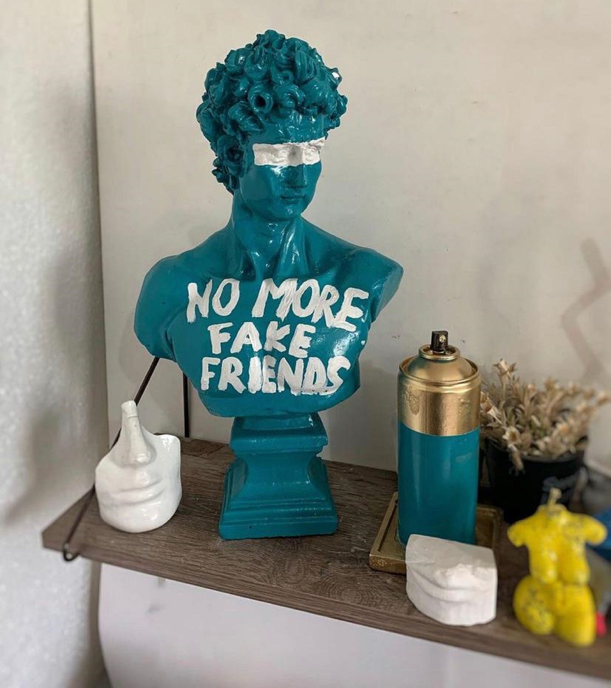 Pop Art Sculpture David Head Statue Bust Sculpture Pop Art Etsy