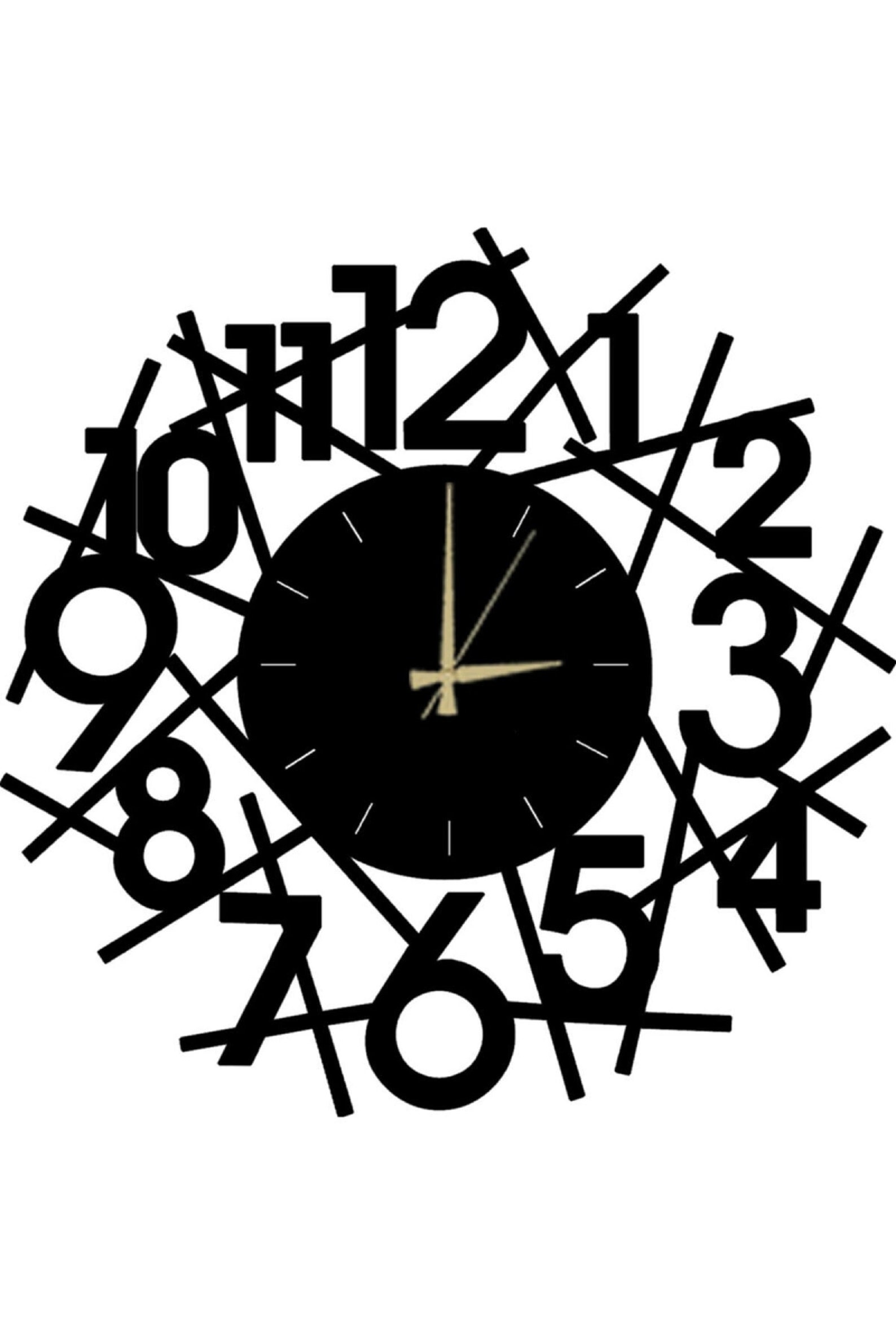 Metal Numbers Clock Wall Art Metal Wall Decor Metal Wall Etsy