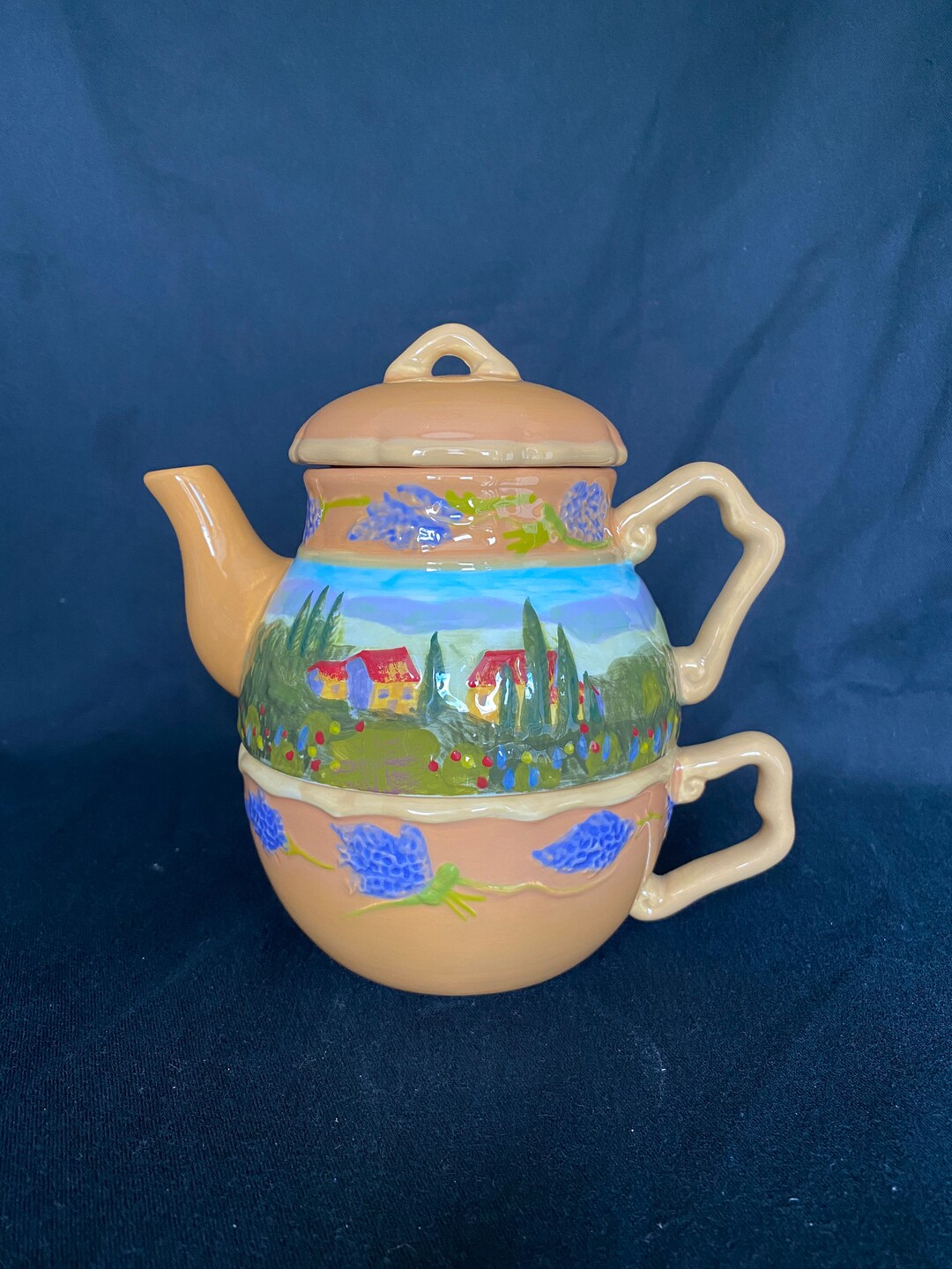 Gantz Tea Tea for One Teapot Set Bella Casa by Ganz Countryside - Etsy