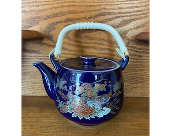 Cobalt Blue Japanese Teapot