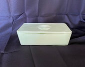 Jeanette Jadeite Depression Glass 8.5 quot x 4 1 4 quot x 2 3 4 quot Refrigerator Dish with Lid