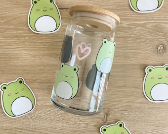 squish froggy soda glass cup