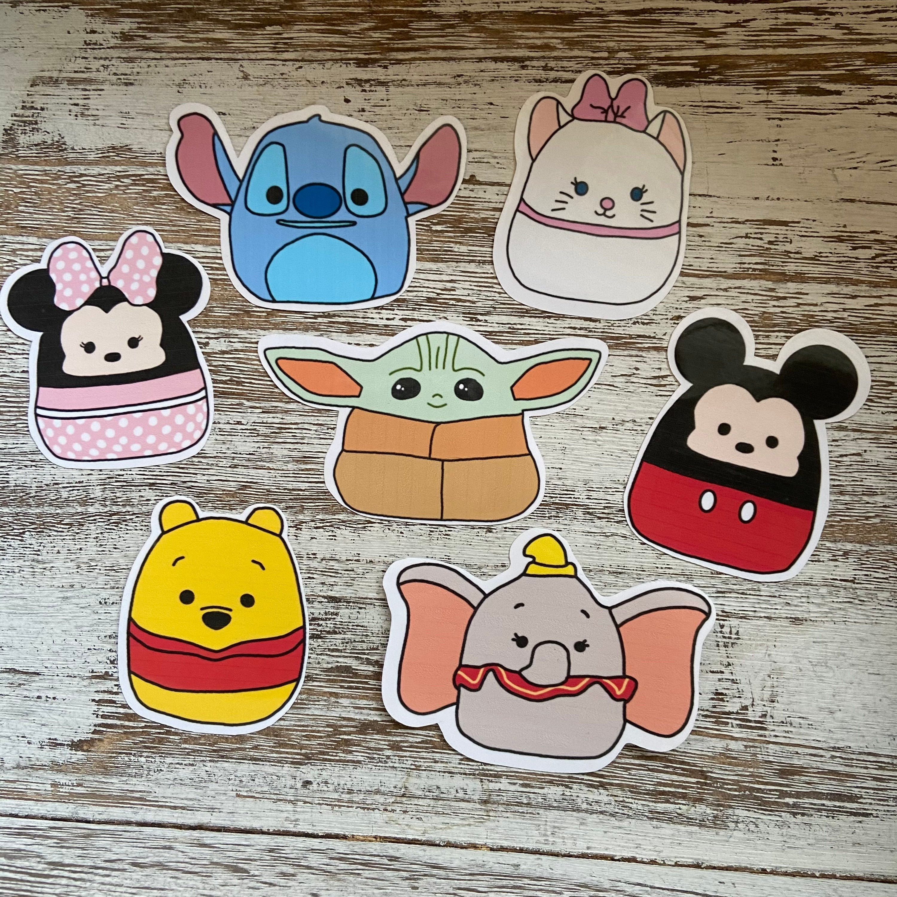Disney Squishmallow Sticker Set Etsy Finland