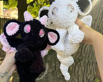 Boo the Ghost Dragon Amigurumi Häkelanleitung für PDF-Dateien
