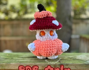 Gus der Kürbispilz Amigurumi Häkelanleitung für PDF-Dateien