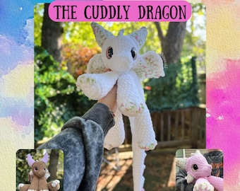 Wren the Cuddly Dragon Amigurumi Häkelanleitung für PDF-Dateien